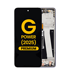 LCD Assembly with Frame for Motorola Moto G Power 5G (XT2515-1 / 2025) (SLATE GRAY) (Premium)