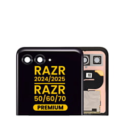 Outer OLED Assembly without Frame for Motorola Razr 2024 / Razr 50 (XT2453 / 2024) /Razr 2025 / Razr 60 (XT2553 / 2025)/ Razr 2026 / Razr 70 (XT2657 / 2026) (Premium)