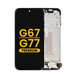 OLED Assembly with Frame for Moto G67 (XT2621-2 / 2026) / G77 (XT2621-4 / 2026) (Premium)
