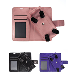 YUW-Small (4.5"-4.8") Universal Wallet Case with 360 Degree Rotating Swivel Stand