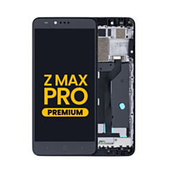 LCD Assembly with Frame for ZTE Z Max Pro (Z981) (BLACK) (Premium)