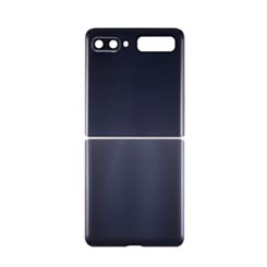 Back Glass with Camera Lens & Adhesive for Galaxy Z Flip 5G F707 (NO LOGO) (PHANTOM BLACK)