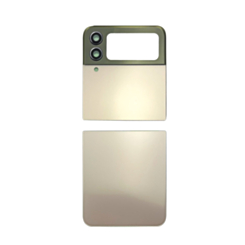 Back Glass for Galaxy Z Flip 4 F721 (2 Piece Set) (NO LOGO) (GOLD)