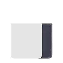 Bottom Back Cover for Galaxy Z Flip 6 F741 (NO LOGO) (WHITE)