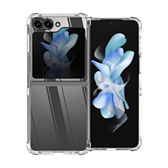 Hybrid Case with Air Cushion Technology for Galaxy Z Flip 6 / Z Flip 7 FE - CLEAR (Only Ground Shipping)