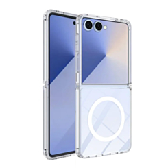 Galaxy Z Flip 7 Wireless Charging Case - CLEAR (Full Bottom Close) (Only Ground Shipping)