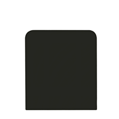 Bottom Back Cover for Galaxy Z Flip 7 FE F761 (NO LOGO) (BLACK)