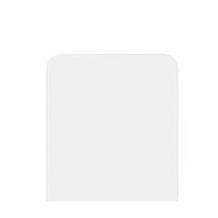Bottom Back Cover for Galaxy Z Flip 7 FE F761 (NO LOGO) (WHITE)