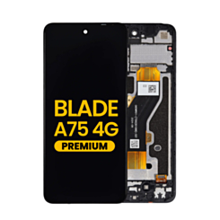 LCD Assembly with Frame for ZTE Blade A75 4G (Z2359) (Black) (Premium)