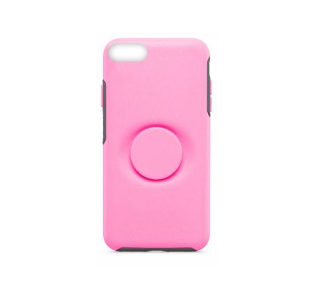 Dual Layer Heavy Duty Case with Pop Up Holder - HOT PINK for iPhone 8P / 7P / 6SP / 6P (Only Ground Shipping)