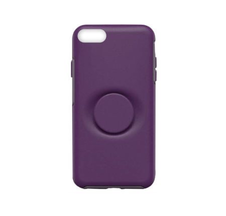 Dual Layer Heavy Duty Case with Pop Up Holder - MAROON for iPhone 8P / 7P / 6SP / 6P (Only Ground Shipping)
