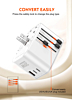 LDNIO Z9 (20W) 3 USB Ports GaN All in One Universal Travel Adapter (Integrated US/UK/EU/AU) (Only Ground Shipping)