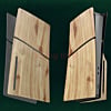 Faceplate Cover (WOODEN) (4 Piece Set) for PlayStation 5 Slim Disc Edition (NO LOGO) (Only Ground Shipping)