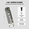 QUARTZ Portable Screen Cleaner with Microfiber Coated Body and Acrylic Cover (Only Ground Shipping)