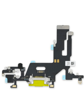 Order the Charging Port Flex Cable for iPhone 11 in yellow, aftermarket version.








