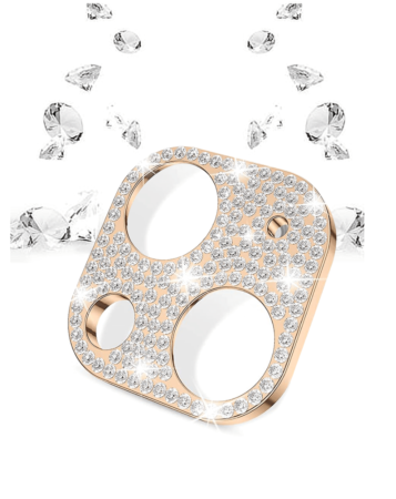 Order the Back Camera Diamond Frame for iPhone 11 in gold.