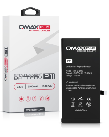 Grab the wholesale deals on the QMAX Plus Extended Capacity Replacement Battery for iPhone 11, 3500 mAH.