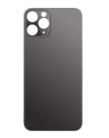 Grab the wholesale deals on the back glass with bigger camera hole for iPhone 11 Pro, no logo, in Space Gray.

