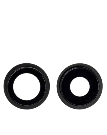 Back Camera Lens with Bracket for iPhone 12 / 12 Mini (BLACK) (2 Piece Set) (Premium)