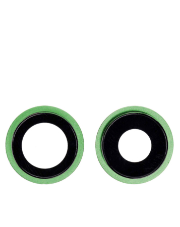 Back Camera Lens with Bracket for iPhone 12 / 12 Mini (GREEN) (2 Piece Set) (Premium)