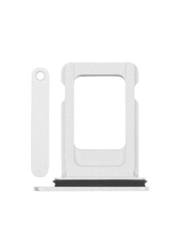 Order the silver single SIM card tray for iPhone 12.
