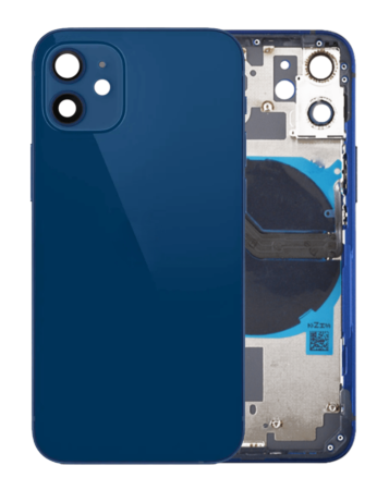 Buy the Back Housing Frame with Small Components Pre-Installed for iPhone 12 Mini No Logo Blue.
