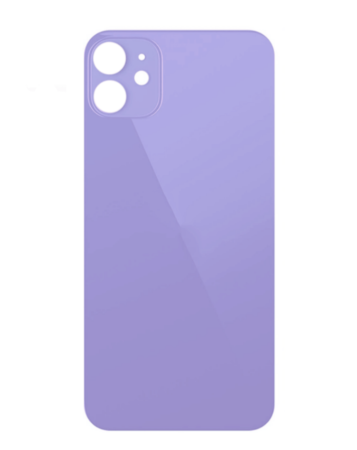 Order the Back Glass with Bigger Camera Hole No Logo Purple for iPhone 12 Mini.
