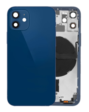 Back Housing Frame with Small Components Pre-Installed for iPhone 12 Mini (NO LOGO) (International) (BLUE)