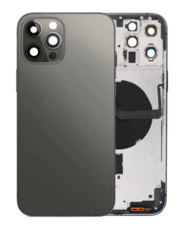 Back Housing Frame with Small Components Pre-Installed for iPhone 12 Pro Max (NO LOGO) (Internationa