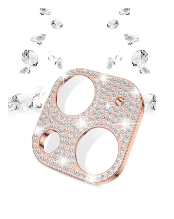 Stock up on the Back Camera Diamond Frame for iPhone 13 Mini and 13 in Rose Gold.