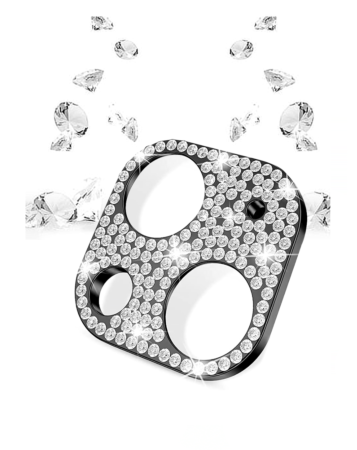 Buy the Back Camera Diamond Frame for iPhone 13 Mini and 13 in Black.