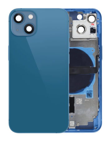 Grab the wholesale deals on the Back Housing Frame with Small Components Pre-Installed for iPhone 13 NO LOGO US Version BLUE.

