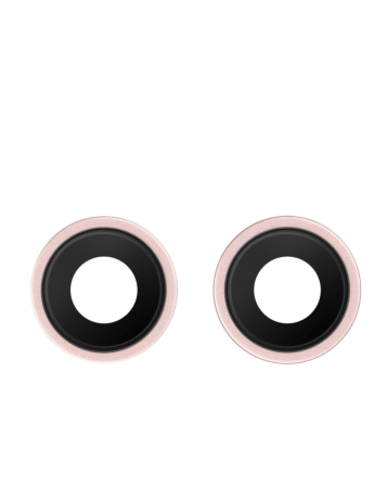 Back Camera Lens with Bracket for iPhone 13 / 13 Mini (PINK) (2 Piece Set) (Premium)