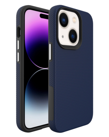 iPhone 13 Mini Shock Absorption Protective Dual Layer Case - NAVY BLUE (Only Ground Shipping)