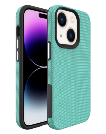iPhone 13 Mini Shock Absorption Protective Dual Layer Case - TEAL (Only Ground Shipping)