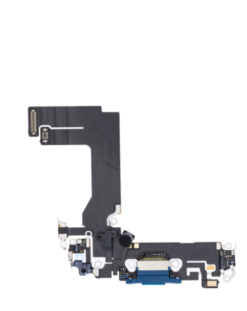 Buy the Charging Port Flex Cable for iPhone 13 Mini Blue Aftermarket.