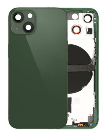 Back Housing Frame with Small Components Pre-Installed for iPhone 13 Mini (NO LOGO) (International) (GREEN)