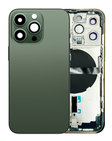 Shop the Back Housing Frame with Small Components Pre-Installed for iPhone 13 Pro NO LOGO US Version ALPINE GREEN.

