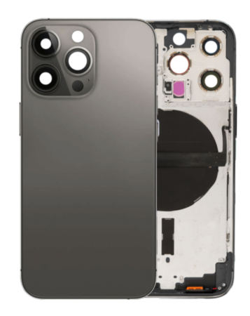 Back Housing Frame with Small Components Pre-Installed for iPhone 13 Pro (NO LOGO) (International) (GRAPHITE)