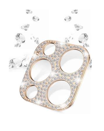 Stock up on the gold back camera diamond frame for iPhone 13 Pro and 13 Pro Max.

