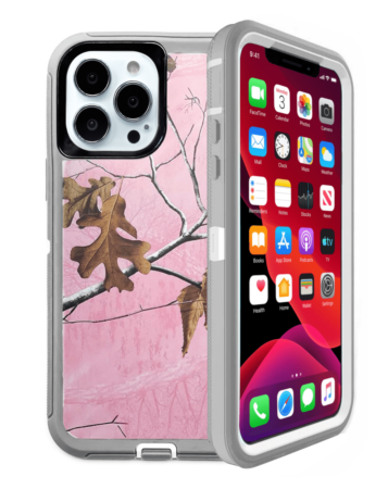 Heavy Duty Case for iPhone 13 Pro Max (CAMO PINK) (Only Ground Shipping)