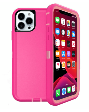 Heavy Duty Case for iPhone 13 Pro Max (HOT PINK) (Only Ground Shipping)