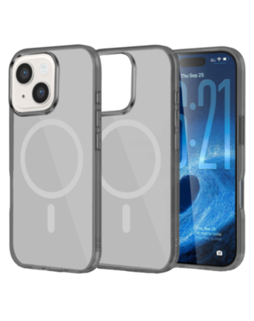 Transparent Magnetic Shockproof Case - GRAY for iPhone 14 (Only Ground Shipping)