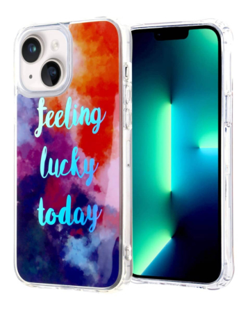 BLUE Light Injection Case - LUCKY for iPhone 14 (Only Ground Shipping)