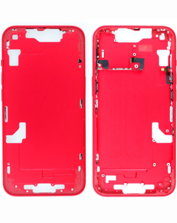 Shop the red middle frame with small parts for iPhone 14 international version.