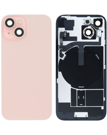 Back Glass with Frame and MagSafe Magnet for iPhone 14 (PINK) (Service Pack)