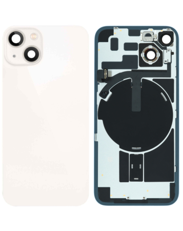 Back Glass with Frame and MagSafe Magnet for iPhone 14 (WHITE) (Service Pack)