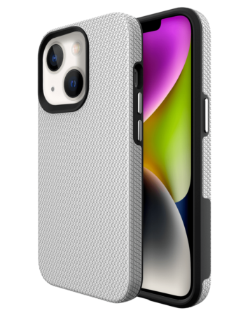 Shock Absorption Protective Dual Layer Case - SILVER for iPhone 13 / 14 / 16e / 17e (Only Ground Shipping)