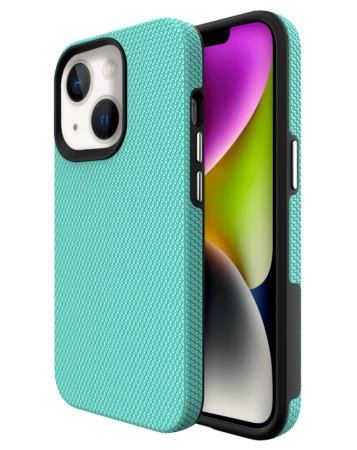 Shock Absorption Protective Dual Layer Case - TEAL for iPhone 13 / 14 / 16e / 17e (Only Ground Shipping)