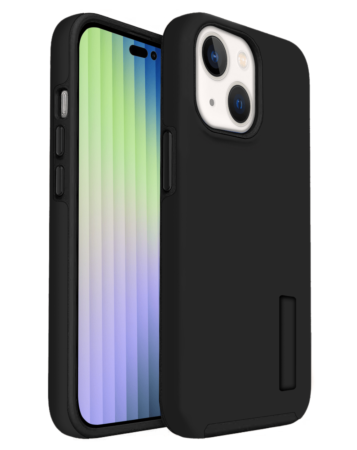 iPhone 14 Plus /15 Plus Dual Layer Protection Case - BLACK (Only Ground Shipping)